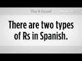 Nasıl "r" Telaffuz Edilir | Kurs İspanyolca Dersleri