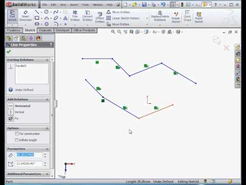 Sketch İlişkileri - Solidworks Video Öğretici - Temel Solidworks Eğitim Uygulama Resim 1