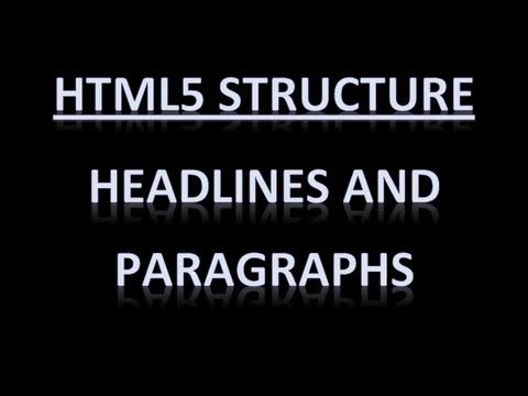Html5 Yapısı - Haber Başlıkları Ve Paragraflar