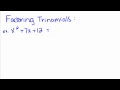 Trinomials Faktoring Cebir Öğretici - 25-