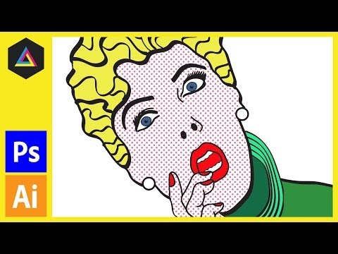 Roy Lichtenstein Tarzı Pop Art - Boyama [Photoshop Cs5] Oluşturmak Resim 1