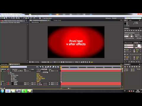 Adobe After Effects Pro Začátečníky - Část 2.