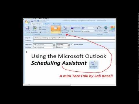 Zamanlama Yardımcısı Microsoft Outlook Kullanarak Toplantıları Zamanlama