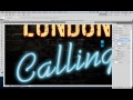 Neon Tipografi Photoshop Tutorial - Londra Arama Resim 4