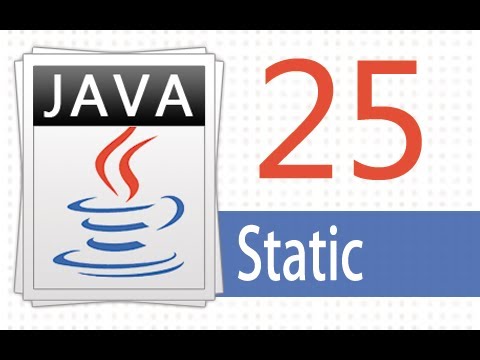 Öğretici Java - 25 - Statik.