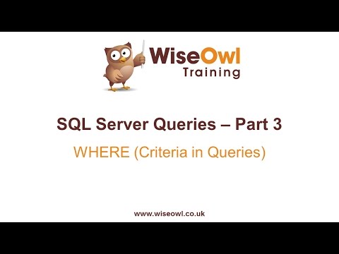Sql Server Sorgular Bölüm 3 - Nerede (Sorgularda Ölçüt)