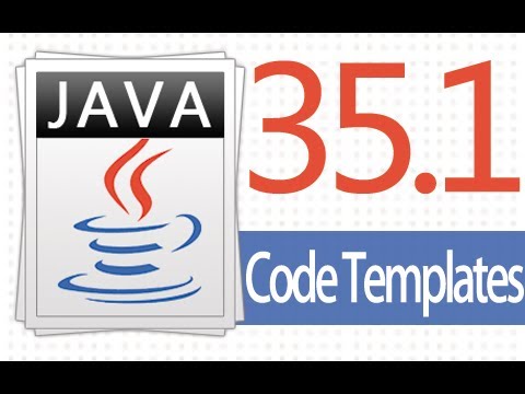 Öğretici Java - 35,1 - Kod Şablonları Tr Netbeans. Resim 1