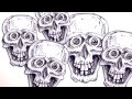 Nasıl Bir Çizgi Film Kafatası - Kafatası Çizim Ders Beraberlik İçin Resim 4