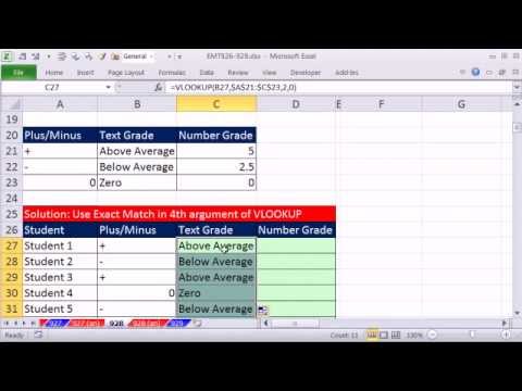 Excel Sihir Numarası 928: Düşeyara Sınıflandırma: Artı, Eksi Veya Sıfır: A Kadar Artı Eksi Bakarak Veya Sıfır