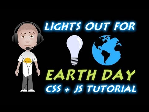 Işıklar Dünya Gün Css Javascript Öğretici Karanlık Sayfa Geçiş İçin
