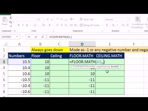 Excel 2013 Önizleme #3: Kat. Matematik Ve Tavan. Matematik: Önemi Excel Sihir Numarası 951 Yuvarlak Resim 1
