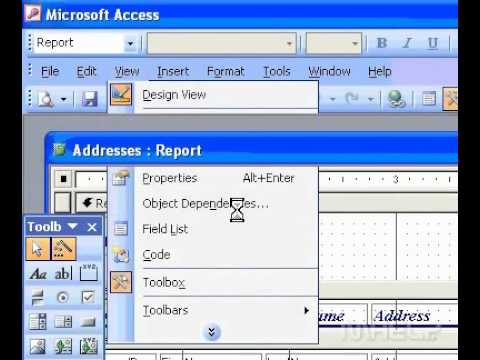Microsoft Office Access 2003 İle İlgilenen Nesne Bağımlılıkları Form Üzerindeki