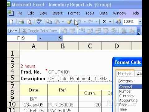 Microsoft Office Excel 2003 Bir Yerleşik Sayı Biçimi Sayılarda Yuvarlama Durdurmak Resim 1