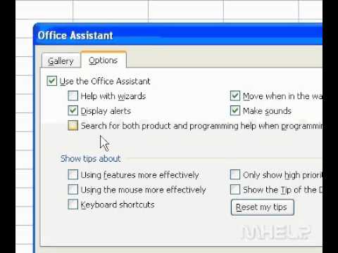 Microsoft Office Excel 2003 Office Yardımcısı
