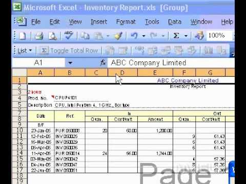 Microsoft Office Excel 2003 Profili Sayfa Sonları
