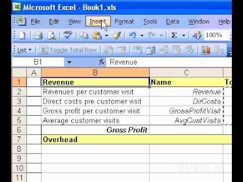Microsoft Office Excel 2003 Tek Bir Sütun Ekle