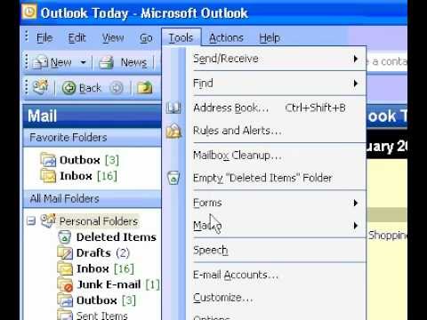 Microsoft Office Outlook 2003 Kişiler Güvenli Gönderenler Olarak Dahil