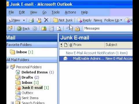 Microsoft Office Outlook 2003 Mark Bir İletiyi Önemsiz Olmadığı Şeklinde