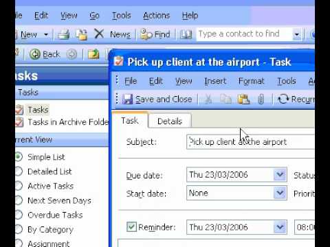 Microsoft Office Outlook 2003 Öncelik Görevleri Resim 1