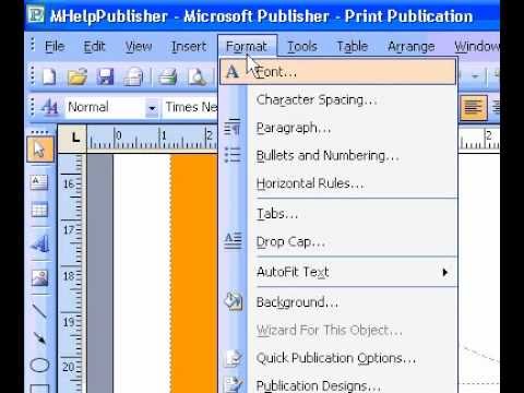 Microsoft Office Publisher 2003 Madde İşaretli Liste Oluşturma Resim 1
