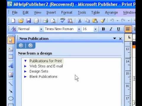 Microsoft Office Publisher 2003 Oluşturmak Bir Web Sitesinden Bir Sihirbazı
