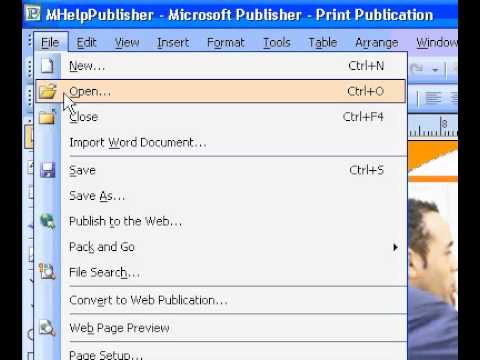 Microsoft Office Publisher 2003 Oluşturmak Varolan Yayın Bir Resim 1