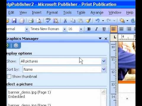 Microsoft Office Publisher 2003 Yerine Bir Resim Farklı Bir Resim İle