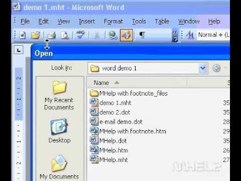 Microsoft Office Word 2003 Açık Belge