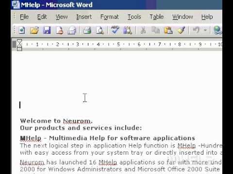 Microsoft Office Word 2003 Bir Web Sayfasının Html Kaynağını Görüntüle