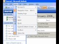 Microsoft Office Outlook 2003 Bir Zaman Çizelgesi Şeklini Değiştirme Görünüyor