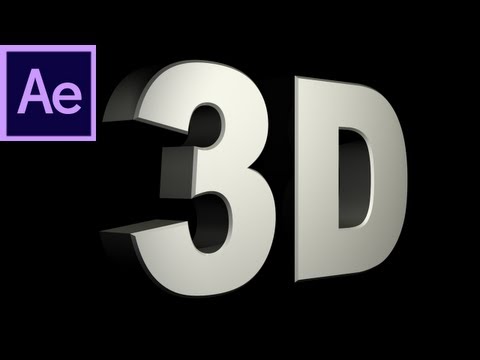 Cs6 Yeni 3D Metin Ekstrüzyon - Hd Sonra Effects Tutorıal:-