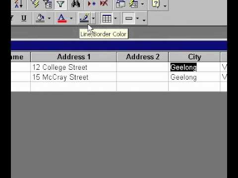 Filtre Uygulama Microsoft Office Access 2000 Veri Resim 1