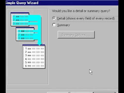 Microsoft Office Access 2000 Oluşturmak Basit Sorgu Sihirbazı'nı Kullanarak Sorgu Bir Resim 1