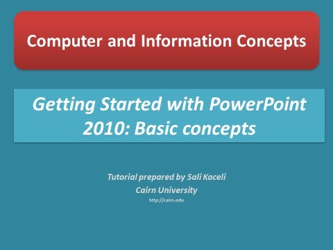 Powerpoint 2010 İle Çalışmaya Başlama: Belgili Tanımlık Arayüzey Ve Çeşitli Bileşenleri Resim 1