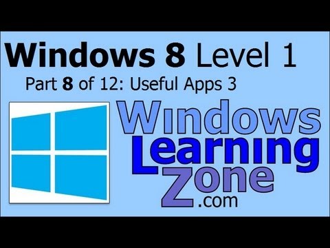 Microsoft Windows 8 Öğretici Bölüm 08 12: Yararlı Uygulamalar 3 Resim 1