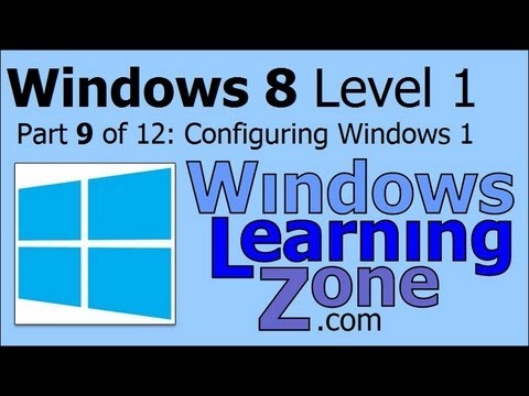 Microsoft Windows 8 Öğretici Bölüm 09 12: Windows 1 Yapılandırma Resim 1