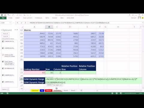 Bay Excel Ve Excelisfun Hile 112: İki Şekilde Arama Hücre Adresi Oluştur Dynamic Range İçin: Formül Veya Vba Resim 1