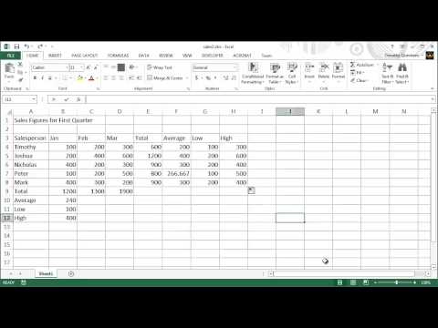 3 - Excel 2013 Ders Resim 1