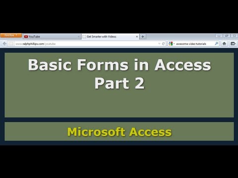 Access Bölümünde 2 Temel Formları Resim 1