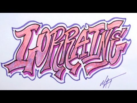 Lorraine Adı Tasarım - #8 50 İsim Promosyon Yazma Grafiti