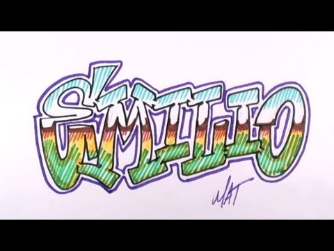 Emilio Adı Tasarım - #15 50 İsim Promosyon Yazma Grafiti Resim 1