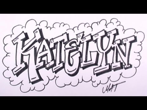 Katelyn Adını Yazmayı Grafiti #28 50 İsim Tanıtım Tasarım Resim 1