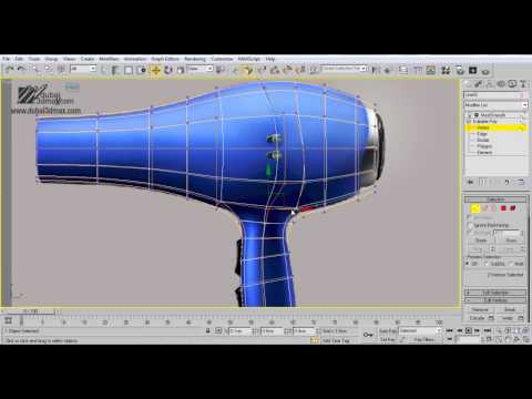 3Ds Max Eğitimi, Modelleme Saç Kurutma Makinesi Resim 1