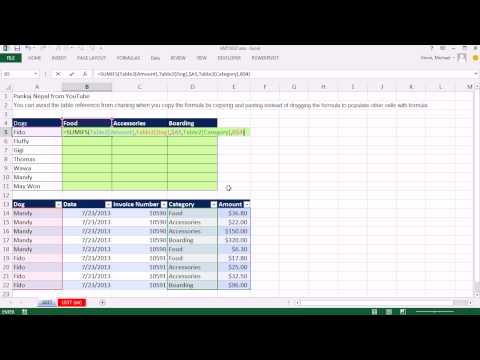 Excel Sihir Numarası 1037: Yapmak Mutlak Tablo Başvurusu Sürüklemek Yerine Yapıştırarak