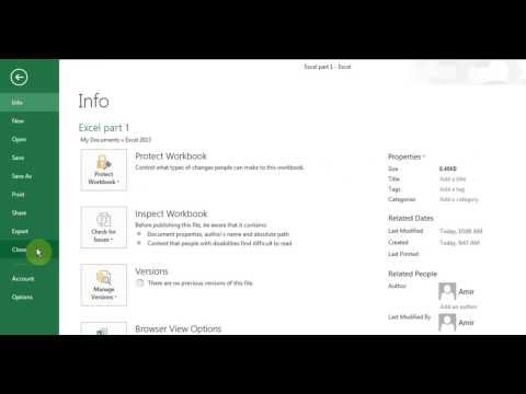 Microsoft Excel 2013 Pt 1 (Enter, Silme Ve Düzenleme Hücreleri, Kaydet, Aç, Formül) Resim 1