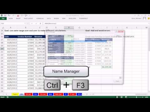 Highline Excel 2013 Sınıf Video 09: Tanımlı Adlar Ve Toplama İşlevleri Resim 1
