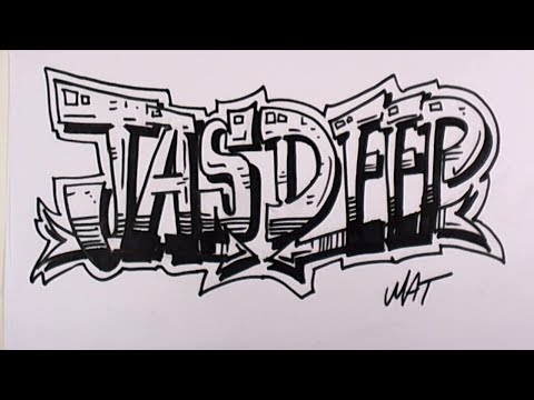Jas Derin Adı Yazma Grafiti #41 50 İsim Tanıtım Tasarım