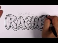 Rachel Adını Yazmayı Grafiti #46 50 İsim Tanıtım Tasarım Resim 4