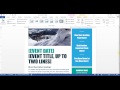 Microsoft Word - El İlanı Oluşturma