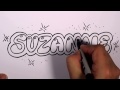 #48 50 İsim Promosyon Yılında Suzanne Adını Yazmayı Grafiti Tasarla Resim 4